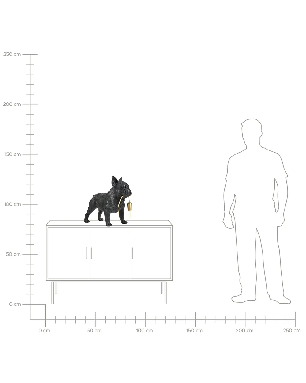 Table Lamp Dog BAXTER Black_1004119