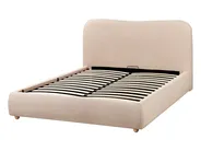 Bett mit Stauraum BLAGNAC Bouclé Beige 140 x 200 cm_1009277