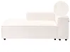 Chaise longue derecha ARDAL Bouclé Blanco crema