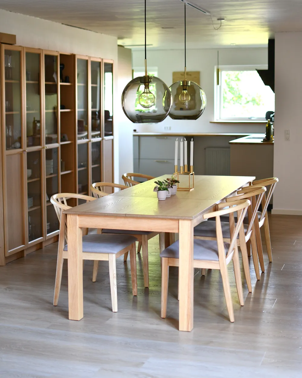 Set di 2 sedie da pranzo CRAIG Legno Marrone chiaro/Tortora_1034865