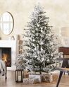 Zasněžený vánoční stromek 210 cm bílý BRISCO_832233