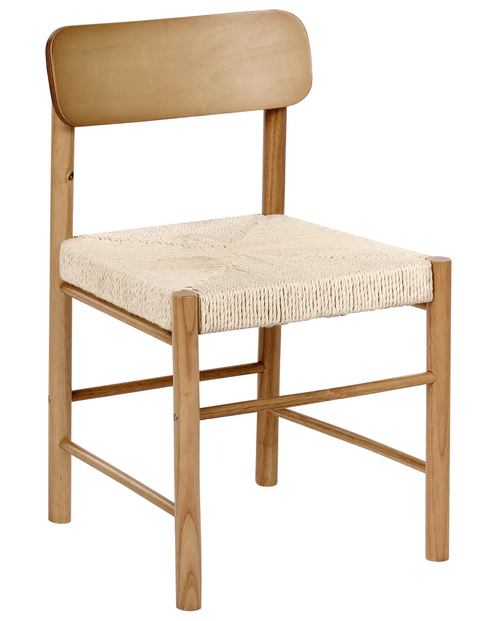 Set of 2 Dining Chairs DIGNE Wood Brown_1048980