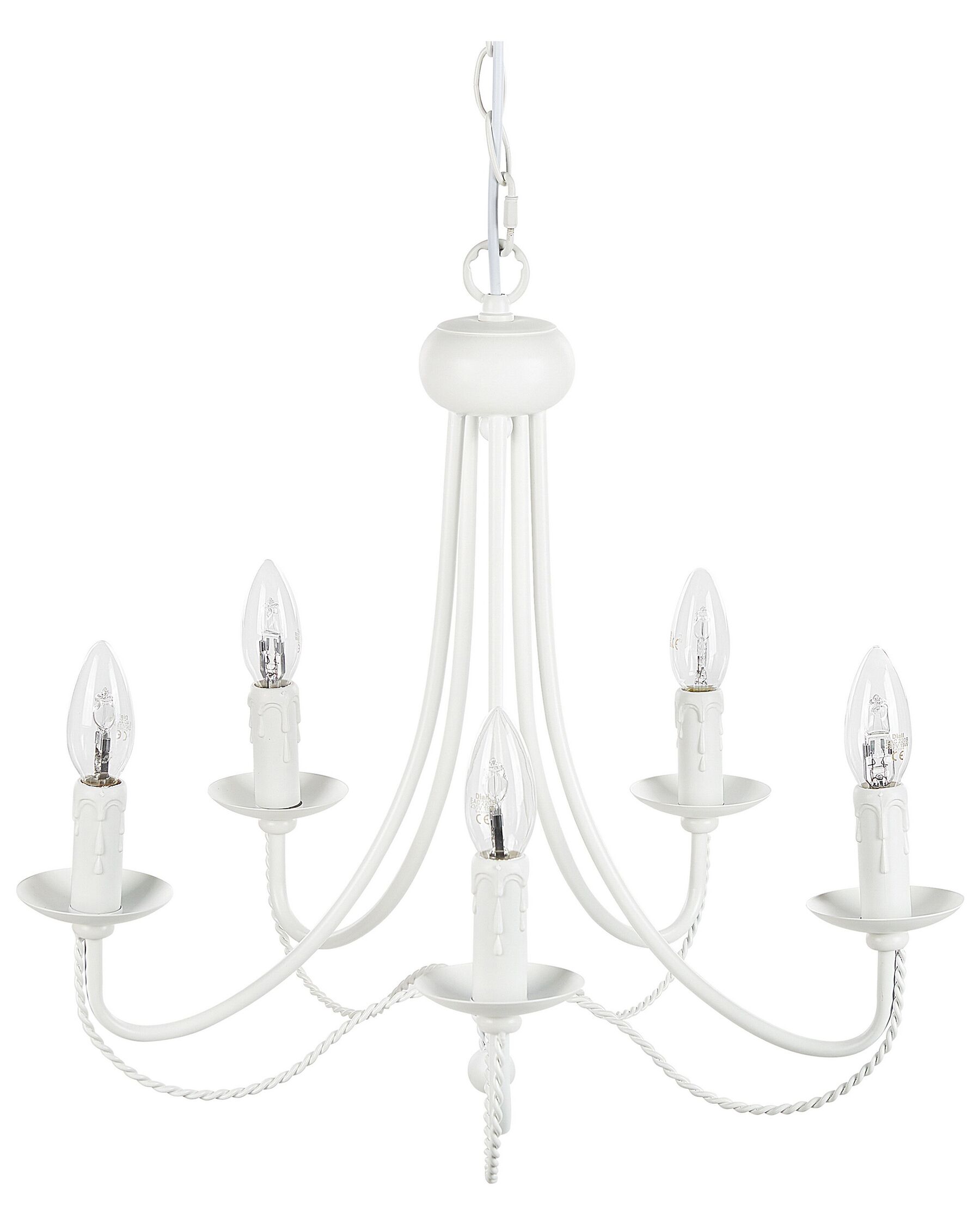 Lampadario candeliere bianco a 5 braccia DABUS_818152