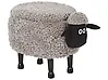 Storage Animal Stool SHEEP Sheep Fabric Grey