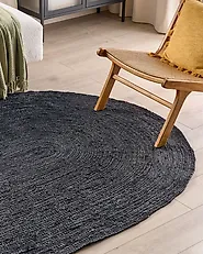 Teppich DEMIRCI Schwarz 160 x 230 cm Jute_1182707