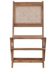 Set of 4 Garden Chairs PARAGGI Certified Acacia Wood Dark Brown_928462