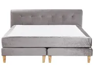 Divan Bed Velvet MARQUISE 180 x 200 cm (EU Super King) Grey_798428