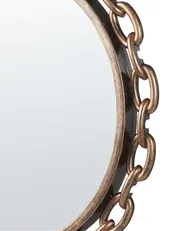 Wall Mirror YEBRA 46 cm 46 cm Gold_904429