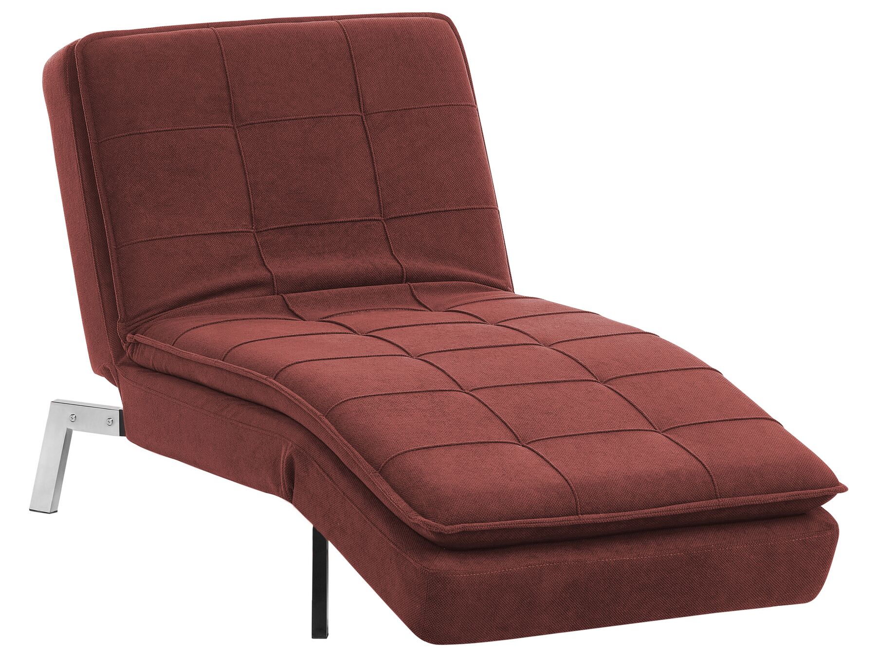 Chaise longue regolabile tessuto rosso LOIRET_927388