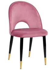 Set of 2 Dining Chairs MAGALIA Velvet Pink_1043544