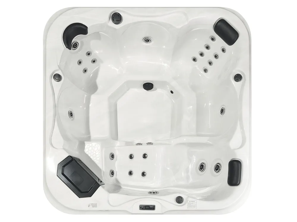 Outdoor Hot Tub with LED TULAROSA White_818513