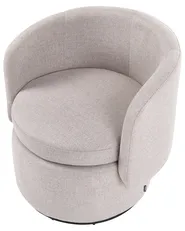 Swivel Armchair HORSENS with Storage Fabric Beige_1063303