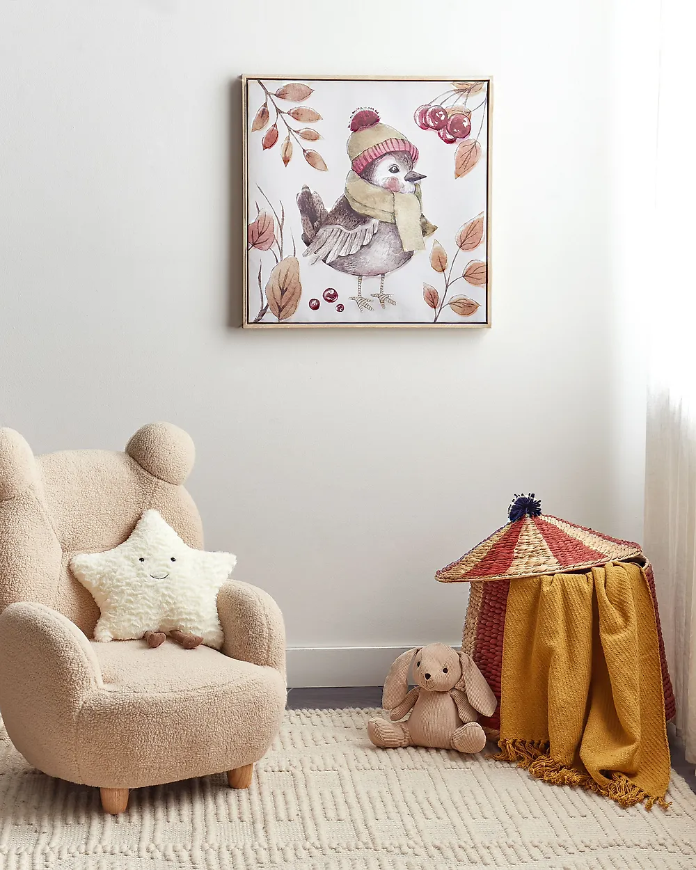 Canvas CASTRO 63 x 63 cm Animal Motif Multicolour_1184930