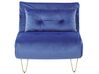 Sofa Set Samtstoff marineblau 3-Sitzer VESTFOLD_808919