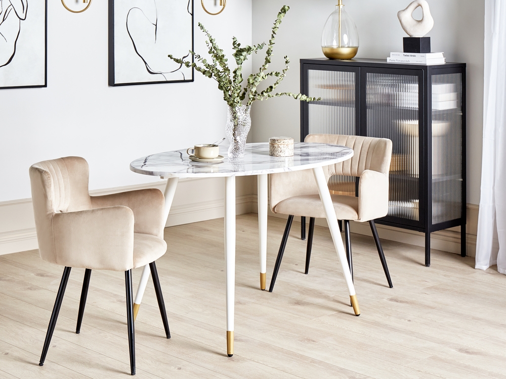 White dining table 120cm hotsell