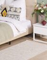 Tapis en coton beige 80 x 150 cm DERINCE_481722