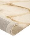 Viskose teppe med geometrisk mønster 160 x 230 cm Beige MAKOLA_904061