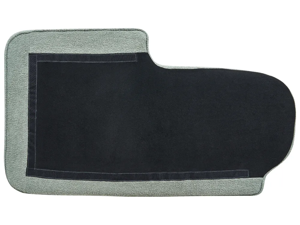 Chaise longue versione sinistra ALLIER Bouclé Verde_879227