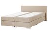 Čalúnená kontinentálna posteľ béžová 160x200 cm PRESIDENT_707858