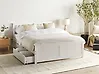 Bed with 4 Drawers OLENDON Pine Wood White 140 x 200 cm (EU Double)