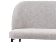 Dining Bench 2 Seater OSBY Fabric Light Grey_929143