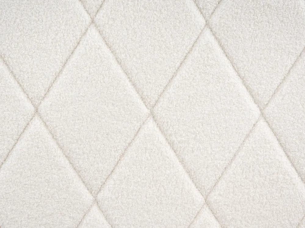 Ottoman Bed ROCHEFORT Boucle Off-White 140 x 200 cm (EU Double)_993756