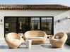 4 Seater Rattan Garden Sofa Set Natural MAIORI_928307