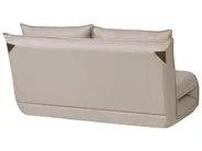 Sofa Bed 2 Seater ROROS Faux Linen Beige_1038908