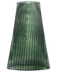 Wazon na kwiaty MARPISSA 26 cm Szkło Ciemnozielony_842555