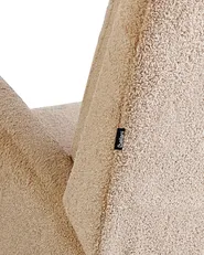 Poltrona a dondolo ALSTA Bouclé Beige_969670