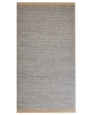 Tapete de lã cinzenta 80 x 150 cm BANOO