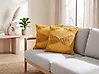 Set of 2 Decorative Cushions RHOEO 45 x 45 cm Cotton Yellow Geometric Pattern