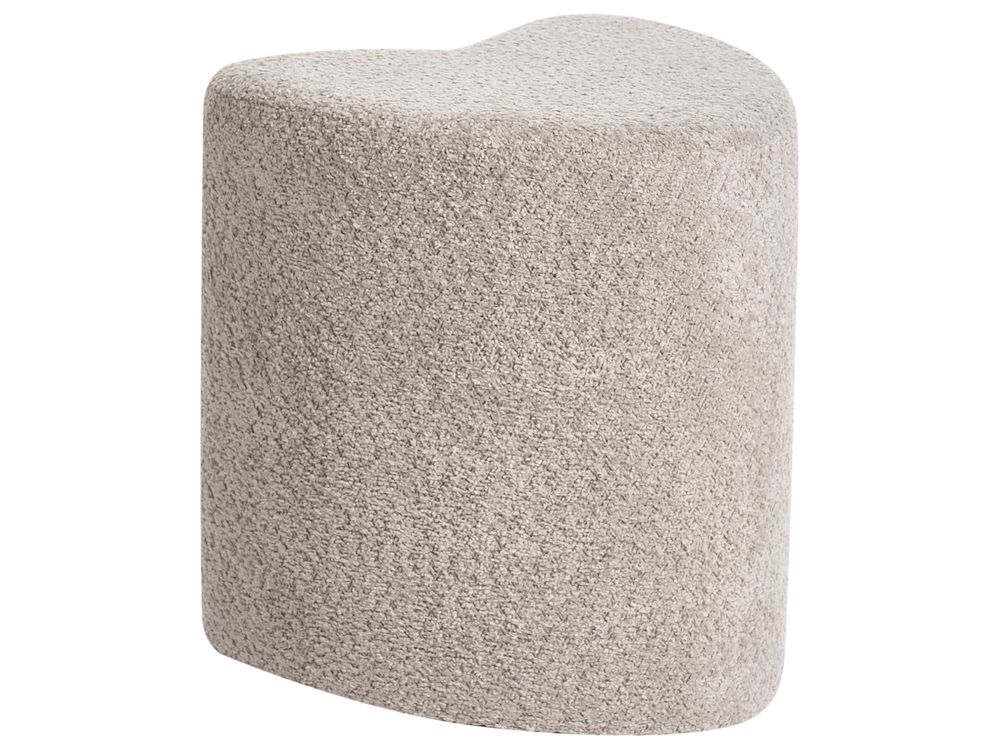 Pouf SCOTIA Chenillegewebe Hellbraun