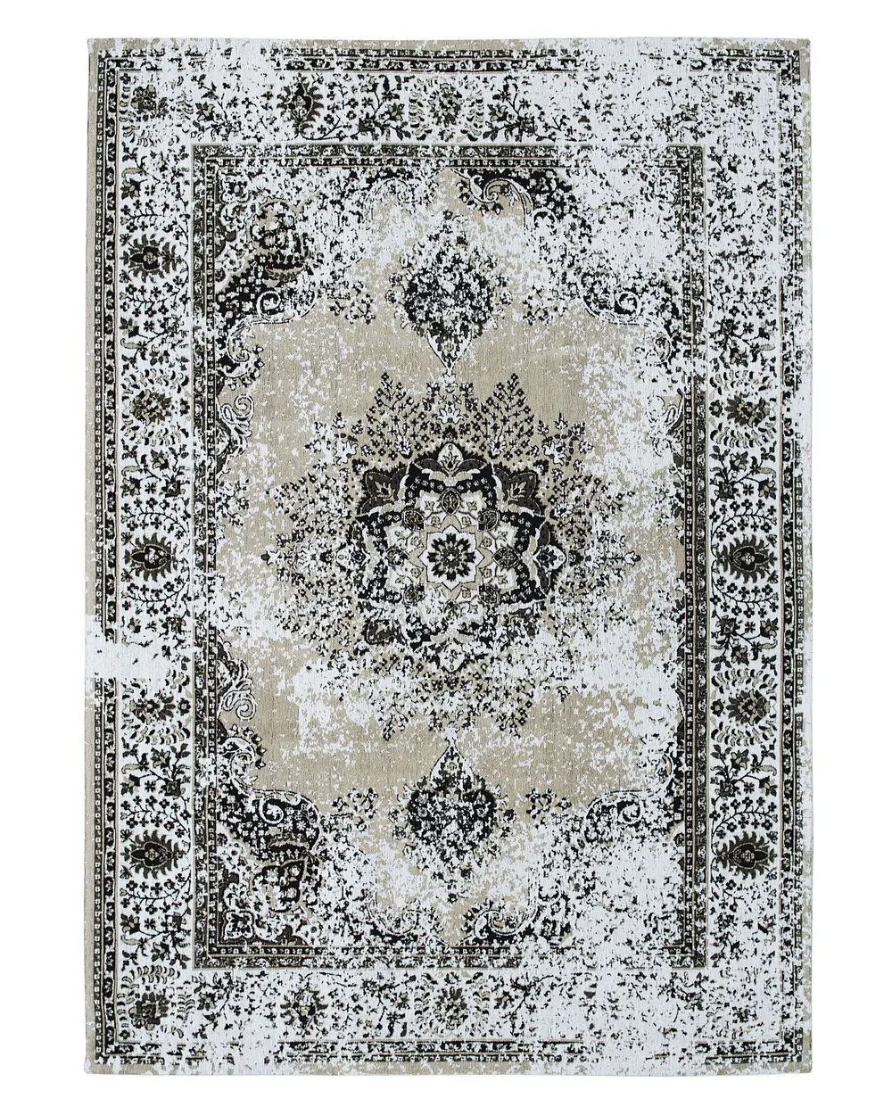 Rug ALMUS Taupe 140 x 200 cm Cotton