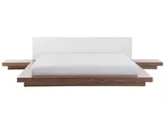 Letto ad acqua Pelle sintetica ZEN 180 x 200 cm Frassino marrone_670612