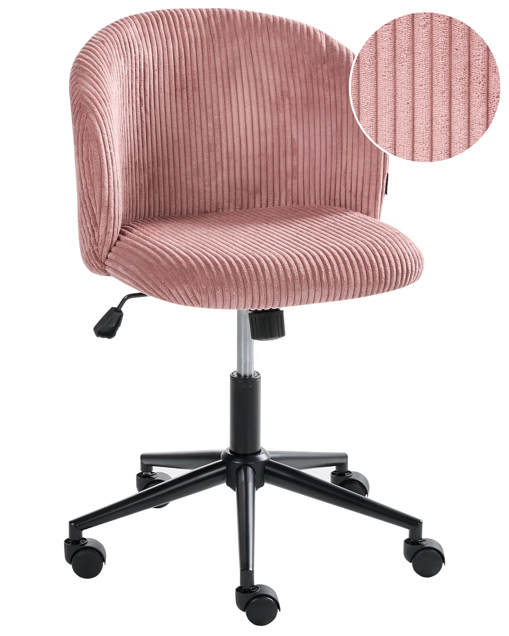 Office Chair MILES Corduroy Pink