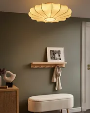 Ceiling Lamp UMCHABEZI Fabric White_1027597