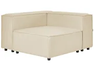Modular Corner Sofa 3 Seater APRICA Faux Linen Beige Right Hand_856833
