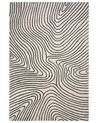 Viskózový koberec 200 x 300 cm čierna/biela RUMRA_904563