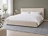Cama Bouclé LAVAUR 180 x 200 cm Beige