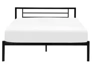Bett mit Lattenrost Metall CUSSET 160 x 200 cm Schwarz_735357