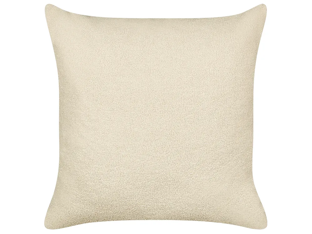 Zestaw 2 poduszek dekoracyjnych LEUZEA 60 x 60 cm Boucle Beżowy Jednolity_903521