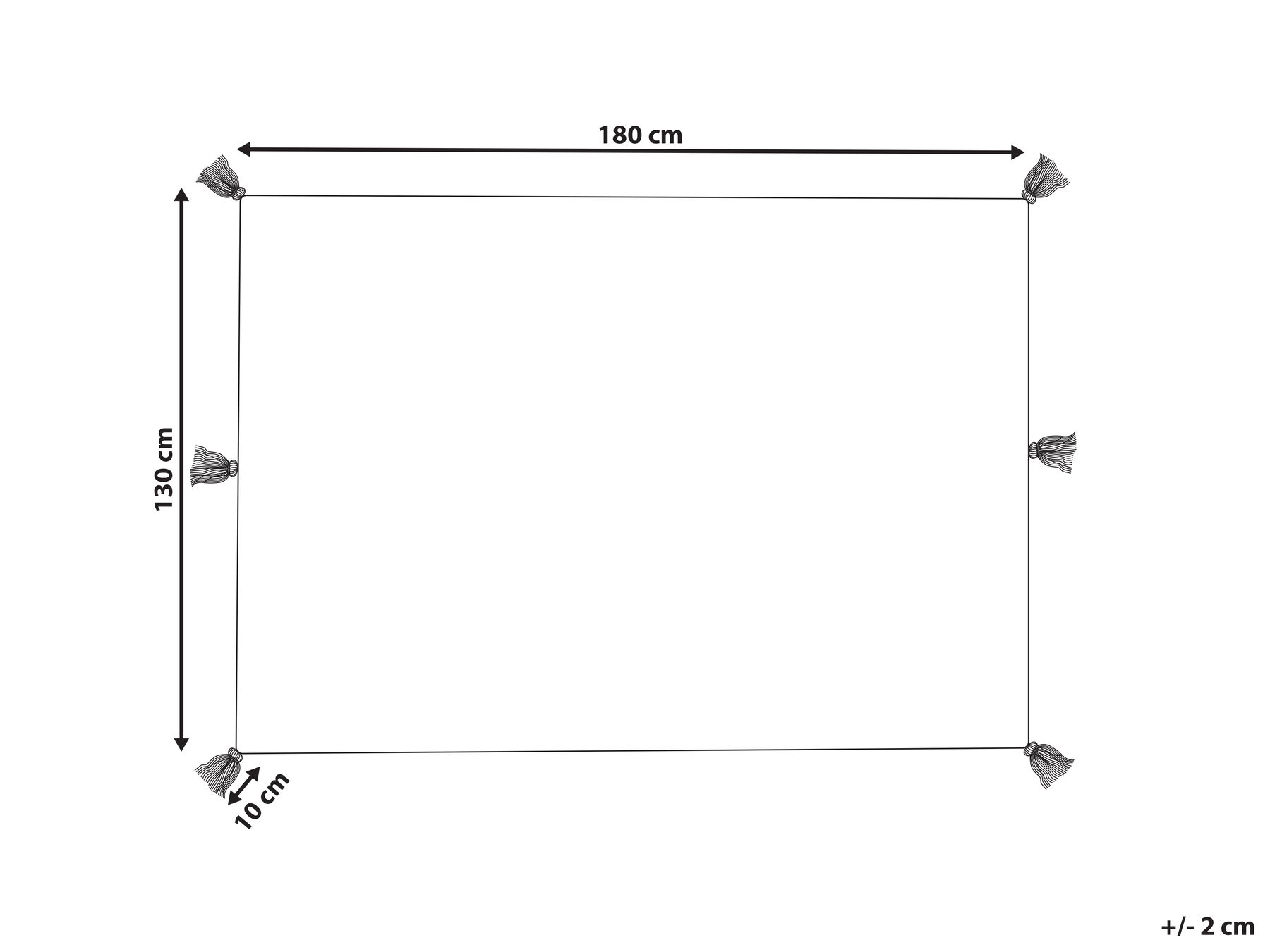 Cotton Blanket 130 x 180 cm Multicolour MUNGER_829274