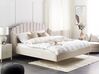 Łóżko tapicerowane 180 x 200 cm beżowe AMBILLOU_873213