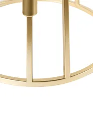 Świecznik TRAFARIA 26 cm Metal Złoty_968374