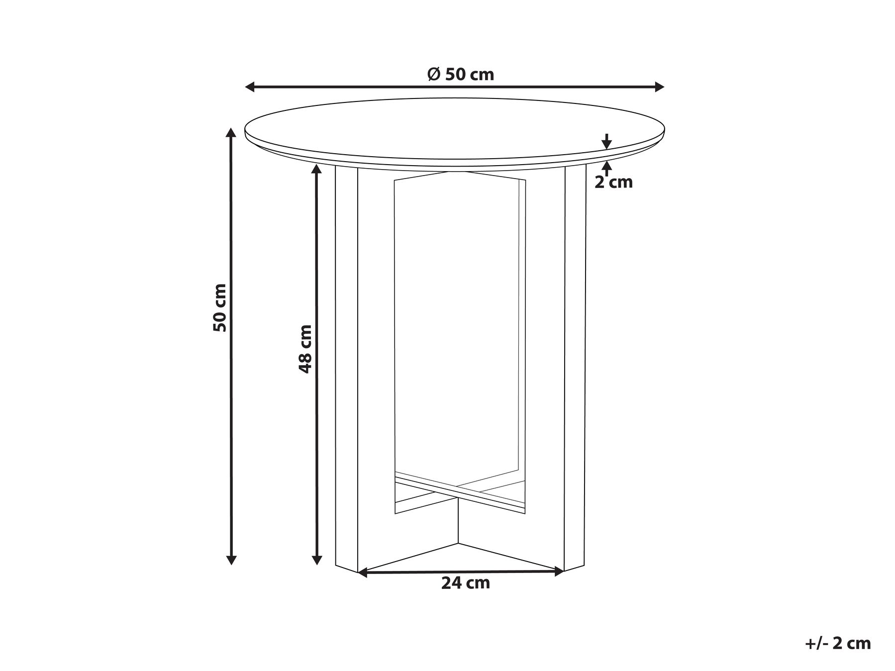 Side Table KARLO Light Brown_1001754