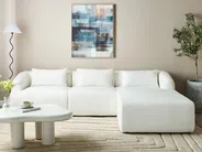 Corner Sofa 3 Seater SVANSELE Boucle Off-White Left Hand_901660