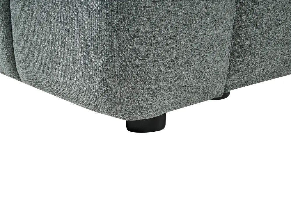 Modular Corner Sofa 5 Seater KIVVIK Fabric Green Left Hand_1045753