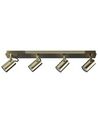 4 Light Spotlight Metal Bar Brass KLIP_828539