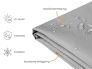 Regnskydd CHUVA 200 cm 120 cm 120 cm Grå_929767